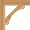 Ekena Millwork Legacy Block Rough Sawn Bracket w/ Offset Brace, Western Red Cedar, 6"W x 24"D x 24"H BKT0604X24X24LEC05RWR - alternate 2